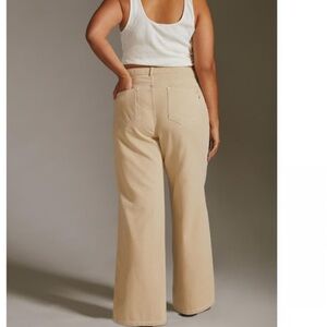 PILCRO ANTHROPOLOGIE ANNIE KHAKI WIDE LEG PANT 27